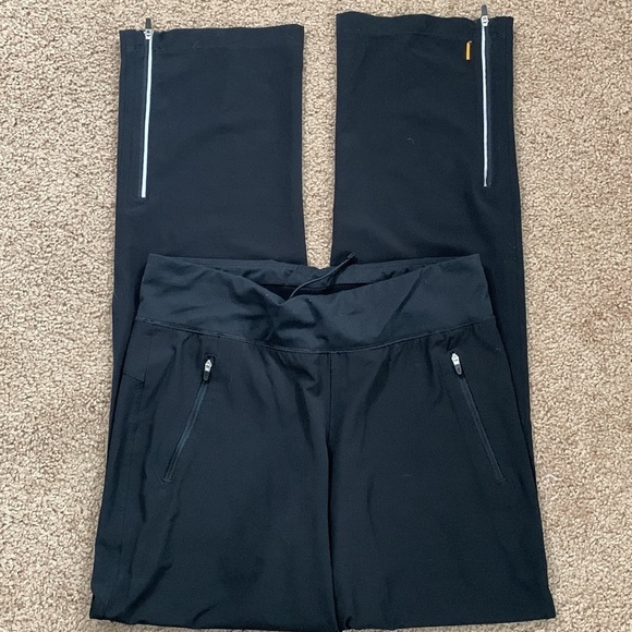 Lucy (tech?) leggings with zipper pockets and zippers on legs, not tapered Sz SP - Picture 4 of 7